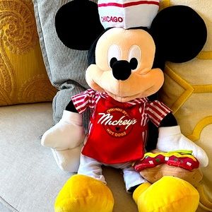 Mickey Plush - Chicago Mickey w hot dog